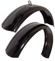 Hulzebos Cycle Parts B.V. Stel spatborden 20" cpl. atb staal zwart - thumbnail