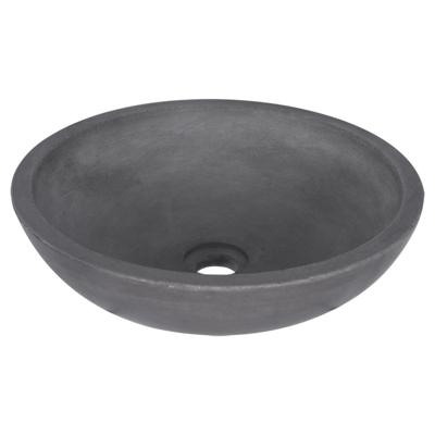 Differnz Ravano waskom beton donkergrijs rond Ø 40 x 12 cm Differnz Ravano waskom beton donkergrijs rond Ø 40 x 12 cm