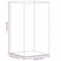 VidaXL Vitrine transparant 20x20x38 cm acryl - thumbnail