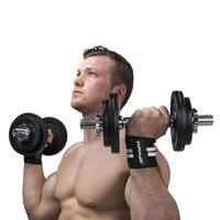 Tunturi Crossfit Wrist Wraps | Pols Wraps | Zwart/Wit | Per Paar - thumbnail