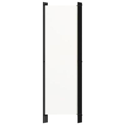 Kamerscherm met 4 panelen 200x180 cm crmewit