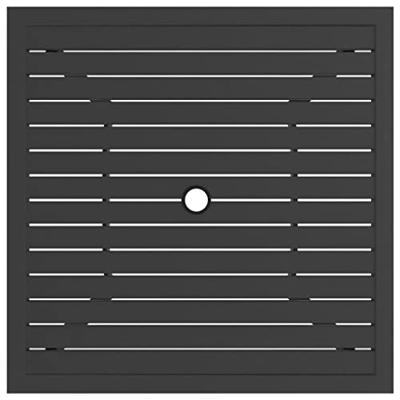 Tuintafel 81,5x81,5x72 cm staal antraciet
