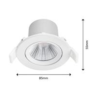 Philips Led inbouwspotSparkle 5,5w - 2700K - 8,5cm wit - 75568300 - thumbnail