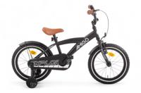 AMIGO Explorer 16 Inch Jongens Terugtraprem Zwart/Wit - thumbnail