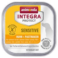 animonda INTEGRA PROTECT Sensitive kip + pastinaak (11 x 150 g), hondenvoer voor diervoederallergie, gevoelig hondenvoer voor allergische honden, nat voer voor honden zonder granen - thumbnail