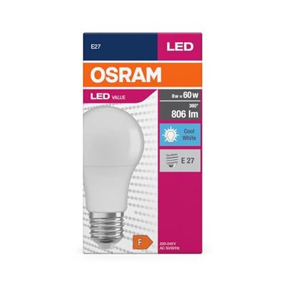 OSRAM HOMELIGHTING 4099854109799 LED-lamp Energielabel F (A - G) E27 Peer 8.5 W = 60 W Neutraalwit (Ø x h) 60 mm x 60 mm 1 stuk(s)