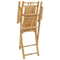 Tuinstoelen 2 st inklapbaar 53x66x99 bamboe - thumbnail