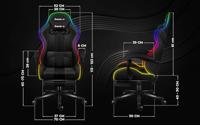 HUZARO FORCE 4.7 RGB MESH GAMING STOEL - thumbnail