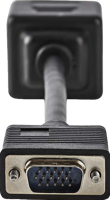VGA-kabel | VGA male - 2x VGA female | 0,2 m | Zwart - thumbnail