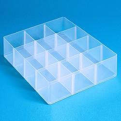 Really Useful Box, office divider met 12 vakjes, transparant - thumbnail
