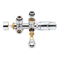 Radiatorkraan Onderblok Boss & Wessing Haaks Chroom Boss & Wessing - thumbnail