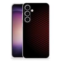 Samsung Galaxy S24 | TPU bumper | Geruit Rood - thumbnail