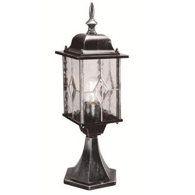 Franssen Klassieke sokkellampWexford zwart zilver - 2082