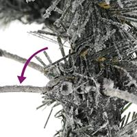 Kunstkerstboom met sneeuw 120 cm PVC en PE - thumbnail