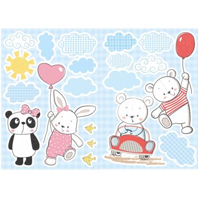 Kids Decor muurstickers grappige beren 20 delig Kids Decor muurstickers grappige beren 20 delig