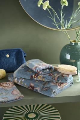 Pip Studio Pip Studio Secret Garden Washandje Blauw 16x22 cm