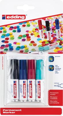 Edding Permanentmarker 4-05-4-1 Permanent marker Willekeurige kleur (geen keuze mogelijk) Watervast: Ja