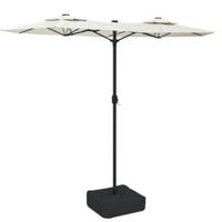 VidaXL Parasol dubbel dak 316x240 cm zandwit - thumbnail