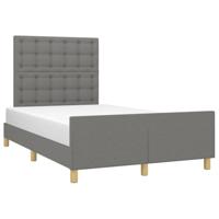 Bedframe zonder matras 120x190 cm stof donkergrijs - thumbnail