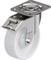 Blickle LX-PO 125KAD-FI Zwenkwiel met rem Wieldiameter: 125 mm Draagvermogen (max.): 250 kg 1 stuk(s) - thumbnail