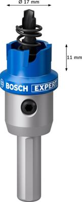 Bosch Accessoires EXPERT Sheet Metal | Gatzaag | 17 mm - 2608901400 Bosch Accessoires EXPERT Sheet Metal | Gatzaag | 17 mm - 2608901400