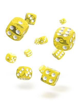 Oakie Doakie Dice D6 Dice 12 mm Translucent - Yellow (36) Oakie Doakie Dice D6 Dice 12 mm Translucent - Yellow (36)