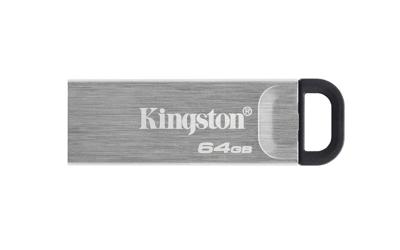 Kingston dtkn/64gb datatraveler kyson, 64 gb, usb 3.2, 200/ 60 mb/s, capless, silver