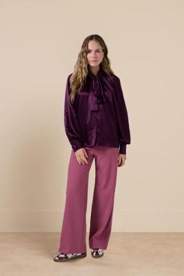 Studio Anneloes Lexie Bonded Trousers 13351 Broek Vintage Berry