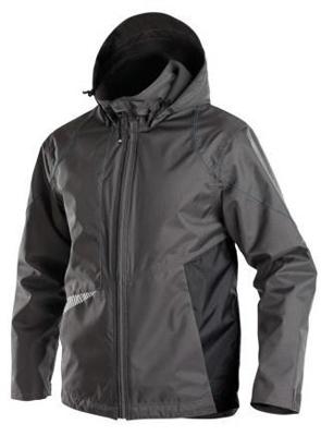 DASSY hyper wind-/waterdichte werkjas grijs/zwart l