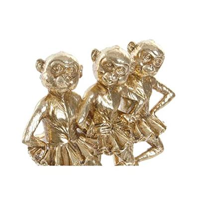 Decoratieve figuren DKD Home Decor FZ-91957 Gouden Koloniaal Aap Overalls 23 x 9,5 x 24 cm Decoratieve figuren DKD Home Decor FZ-91957 Gouden Koloniaal Aap Overalls 23 x 9,5 x 24 cm