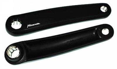 Miranda Set cranks e-bike aluminium 170 mm zwart