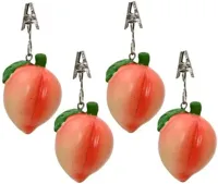 Decoris tafelkleedgewicht polyresin perzik 4x4x5cm perzik - thumbnail