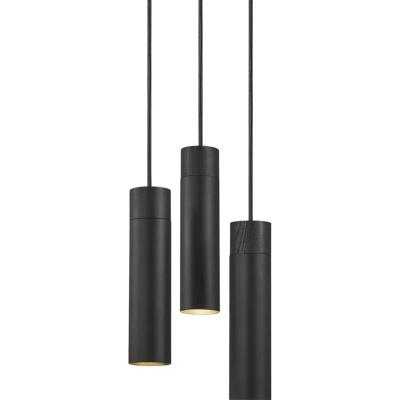 Hanglamp gu10 zwart modern Nordlux 'Tilo' gu10 3 spots 22 cm