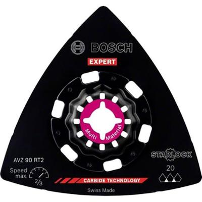 Bosch Expert Zandplaat AVZ 90 RT2 Blad voor multifunctioneel gereedschap 90 mm voor oscillerende multifunctionele gereedschappen