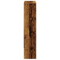 Kamerscherm / boekenkast 131,5x29x131,5 cm hout oud hout - thumbnail