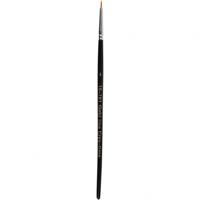 Creativ Company Gold line penselen, afm 0, l: 17 cm, b: 1 mm, rond, 12 stuk/ 1 doos - thumbnail