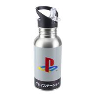 Playstation - Metal Water Bottle with Straw - thumbnail