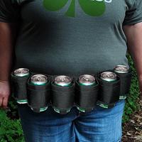 Beer Belt - Verstelbare Bier Riem - 6 blikjes 33cl - thumbnail
