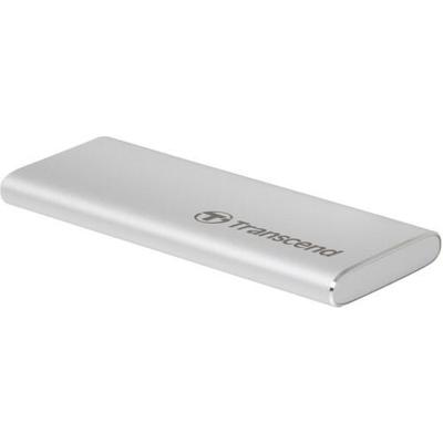 Transcend ESD260C 500 GB Externe SSD harde schijf USB-C, USB-A Zilver TS500GESD260C Transcend ESD260C 500 GB Externe SSD harde schijf USB-C, USB-A Zilver TS500GESD260C