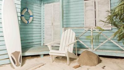 Strandhut 130x70cm Tuinschilderij Customize-it - Customize it