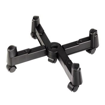 Hama pc-stand met wieltjes zwart
