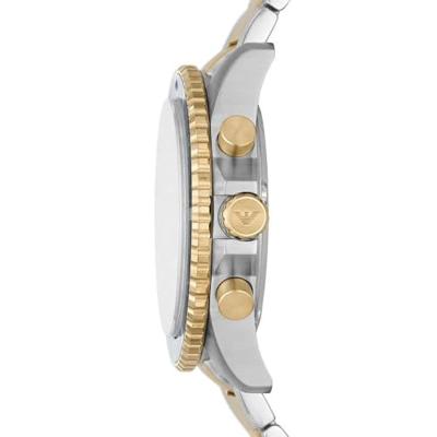 Emporio Armani tweekleurig chronograaf Herenhorloge AR11362 Emporio Armani tweekleurig chronograaf Herenhorloge AR11362