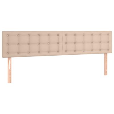 Boxspring met matras kunstleer cappuccinokleurig 120x190 cm - thumbnail