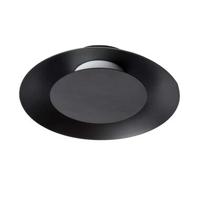Lucide FOSKAL - Plafonnière - Ø 21,5 cm - LED - 1x6W 2700K - Zwart - thumbnail