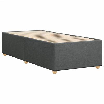 Bedframe zonder matras 100x200 cm stof donkergrijs