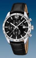 Horlogeband Festina F16760-4 Leder Zwart 22mm - thumbnail