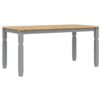 Eettafel Corona 160x80x75 cm massief grenenhout grijs - thumbnail