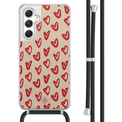 Samsung Galaxy A54 hoesje met koord - Hartendief