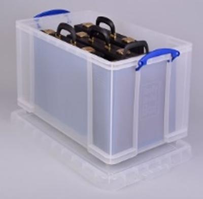 Really Useful Box opbergdoos 84 liter, transparant Really Useful Box opbergdoos 84 liter, transparant