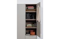 WOOOD Kledingkast 'Rens' 1-deurs, kleur Pebble Grey - thumbnail